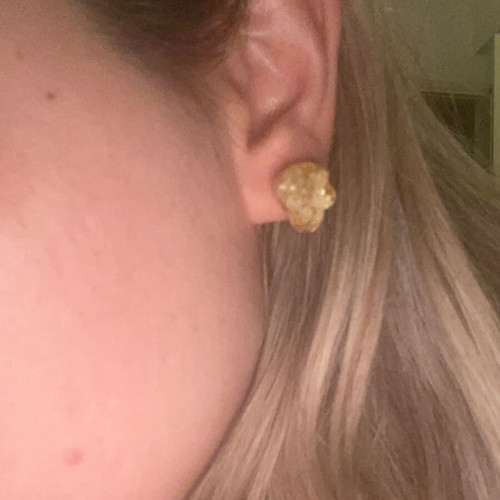 Handmade earrings new with flowers