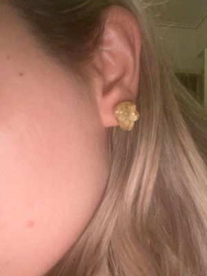 Handmade earrings new with flowers