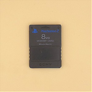 Genuine OEM Magic Gate PS2 MEMORY CARD - 8MB [PN SCPH-10020] (Black)