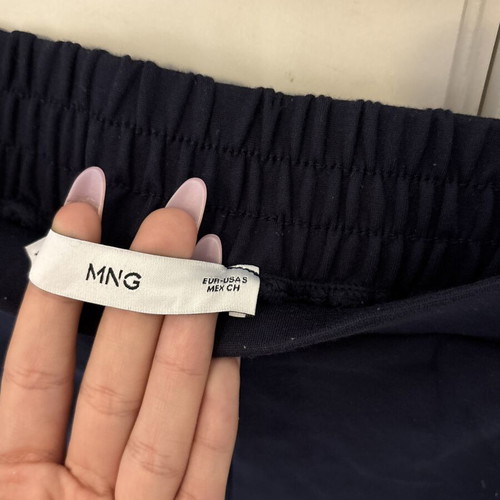 Mango σκούρο μπλε παντελόνι μέγεθος S με λάστιχο σαν καινούργιο