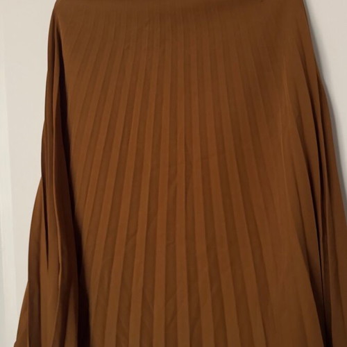 Midi pleated skirt Thesis size S like new brown orange