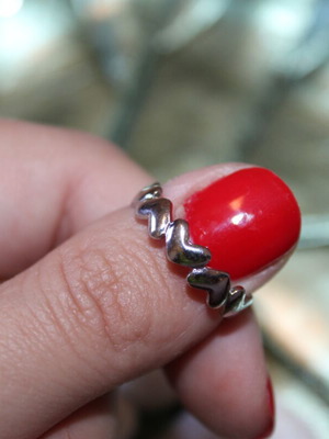 Adjustable silver ring new