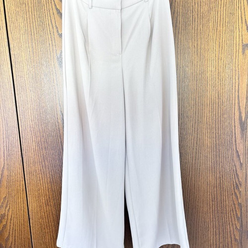 Wide leg trousers new, beige, size L/40/12