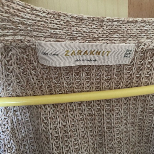 Zara knitted cardigan like new, size M, beige