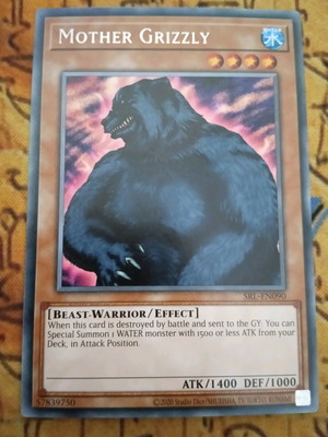 Mother Grizzly Effect Monster card used, Rare, 25th Anniversary