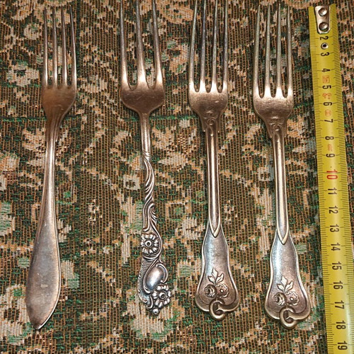Vintage utensils used with markings