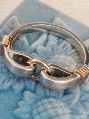 Zolotas ασημόχρυσο δαχτυλίδι 950 750 μεταχειρισμένο, Νο. 54