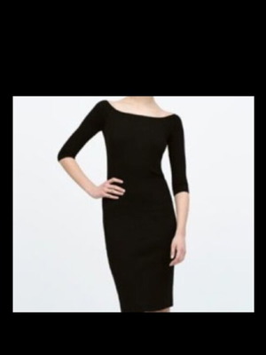Zara elastic dress like new, 3 seasons, black, size L