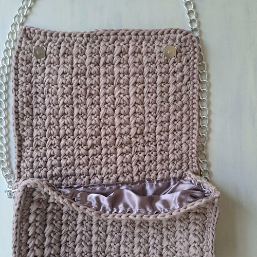 Handmade knitted shoulder bag new