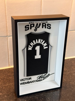 3D Shadow Box Victor Wembanyama San Antonio Spurs NBA new
