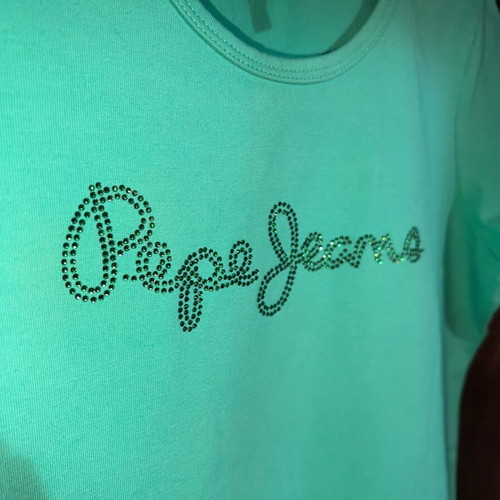 Μπλουζάκι t-shirt Pepe Jeans μεταχειρισμένο, πράσινο, μέγεθος XS