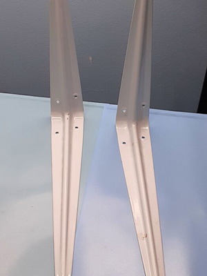 Shelf Brackets F.F. Group 200×250 mm pair new, metal white
