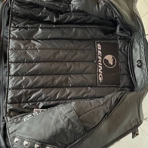 Bering leather motorcycle jacket used, winter full leather, size S