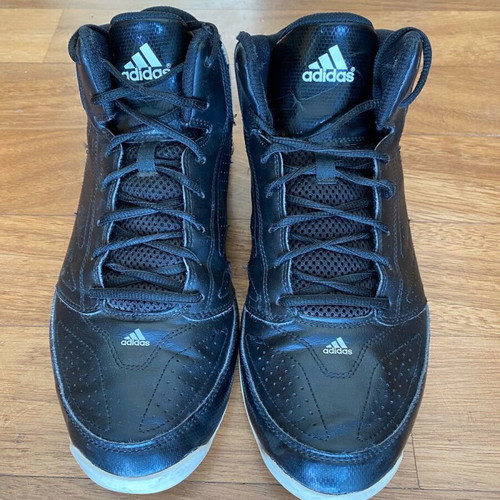 Adidas Basketball Shoes Like New, Black with White Details, Size 44