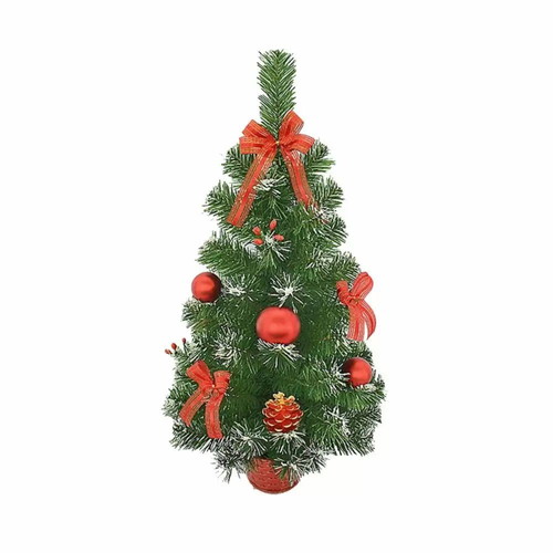 Decorated Christmas tree red 30cm new