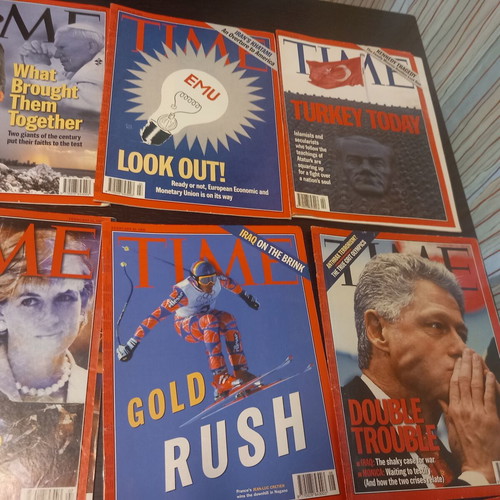 Time magazines used, American edition 1998, pack of 14