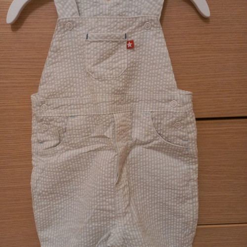 Mothercare overalls 3-6 months new, striped white-blue