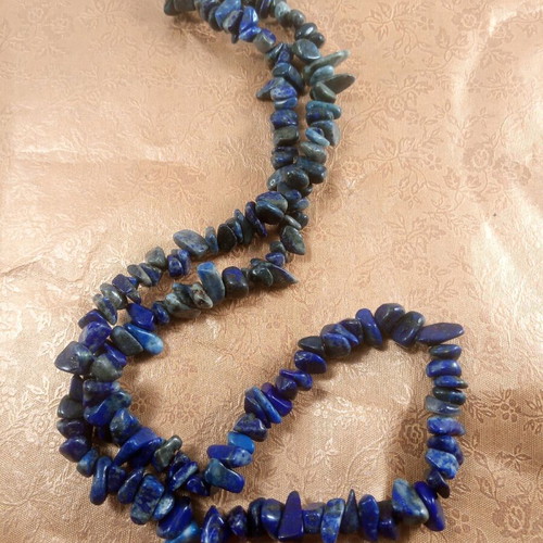 Lapis Lazuli natural necklace semi-precious stone made to order