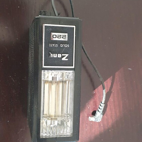 Camera flash used