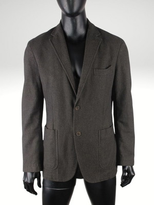 Massimo Dutti men's blazer size L cotton brown like new