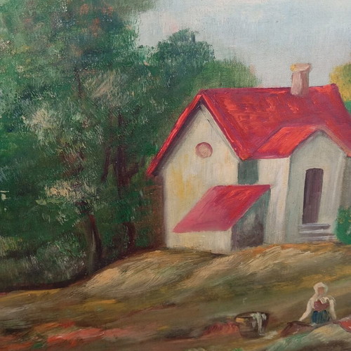 Oil Painting on Canvas used, 1.20x60 m