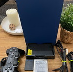 PlayStation 2 (PS2) FAT custom διχρωμία μπλε/μαύρο σαν καινούργιο με HDD 250GB