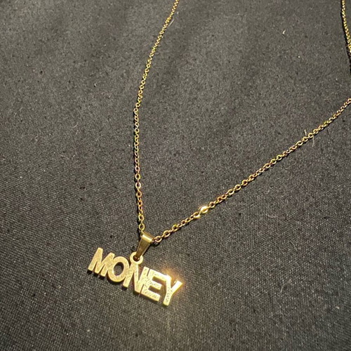 Gold stainless steel necklace new