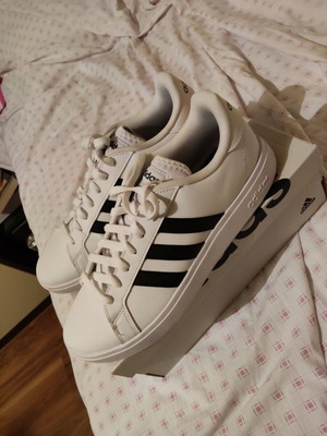 Adidas Grand Court Base 2.0 white sneakers size 44 like new