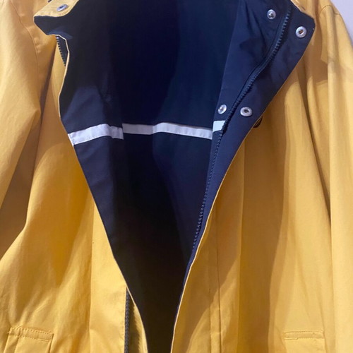 Nautica reversible men's jacket like new, waterproof and windproof, blue and yellow