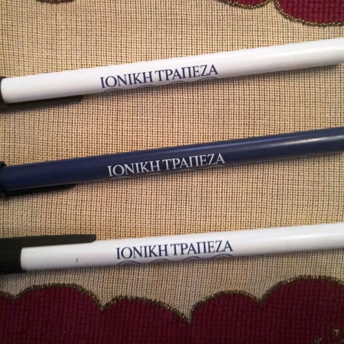 Ioniki Trapeza pens new, pack of 3 collectible