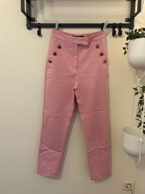 Skinny high-waisted pink pants Zara new, size XS