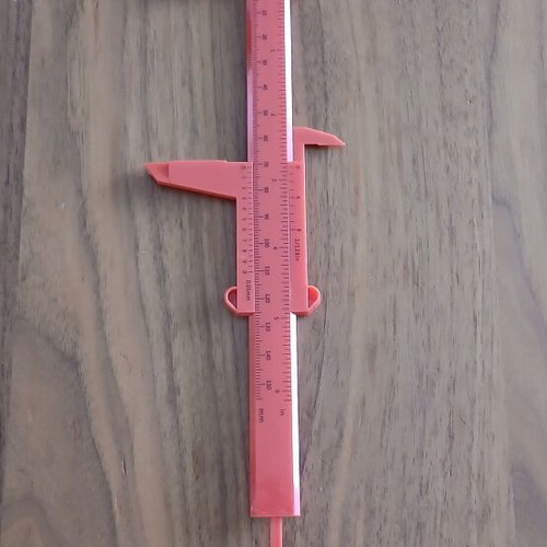Vernier Caliper New Plastic Red 150 mm Measurement Tool