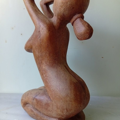 Wooden nude body figure, 20 cm