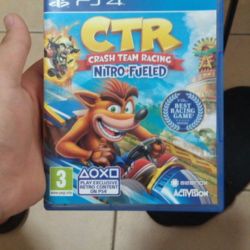 Crash Team Racing PS4 game, like new condition