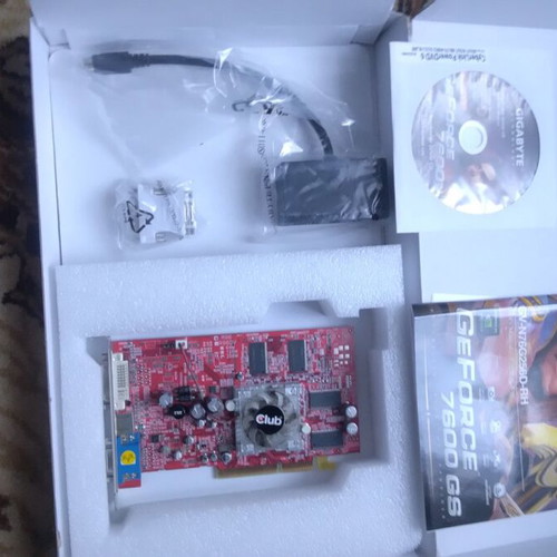 Gigabyte GeForce 7600 GS graphics card new, 256 MB DDR2
