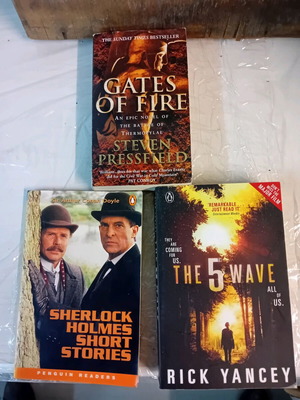 Foreign books used, pack of 3, English