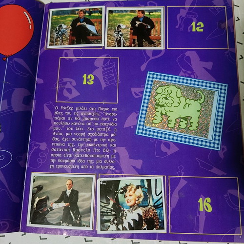 Panini 101 Dalmatians Sticker Set used, complete album