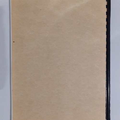 Cookbook used with plastic binding, Greek recipes