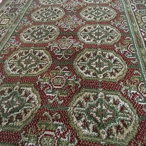 Wool runner rug by the meter with beautiful colors and pattern