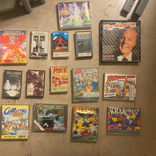 Collectible Zx Spectrum cassettes used, 80s