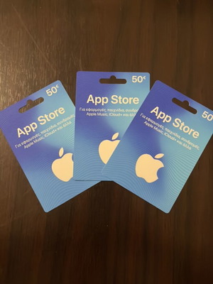 App Store gift cards new, pack of 3