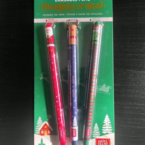 Legami erasable gel pen set, limited Christmas edition 2024