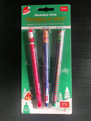 Legami erasable gel pen set, limited Christmas edition 2024