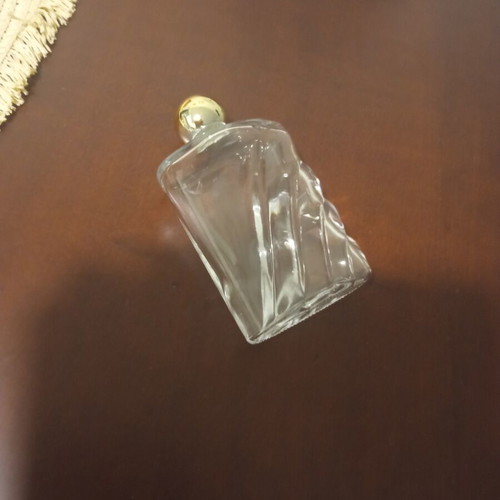 Glass bottle like new, height 10 cm