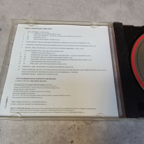 Sydney Percy Grainger EMI Classics CD used, 2000s