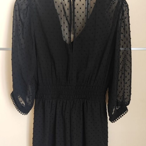 Zara jumpsuit dress with sheer panels size Large like new