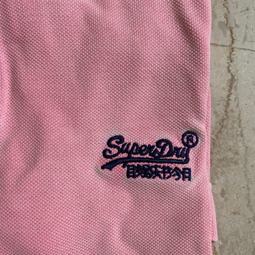 Superdry Polo Men's Medium like new Pink Stonewashed