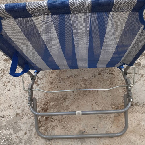 Aluminum sun lounger new with adjustable backrest