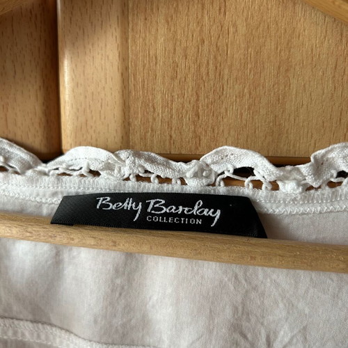 Betty Barclay linen blouse white like new, size 42