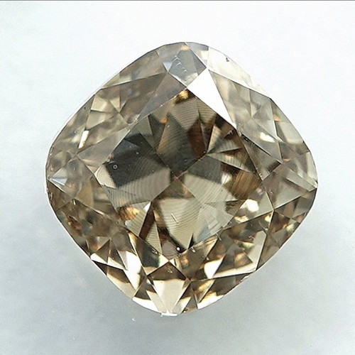 Natural Fancy Yellow 1.01ct Cushion Diamond SI2 Certified IGI